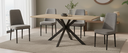 MESA STACY TAPA ROBLE RECTANGULAR NEGRO 1400x800x750mm