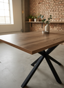 MESA STACY TAPA ROBLE RECTANGULAR NEGRO 1400x800x750mm
