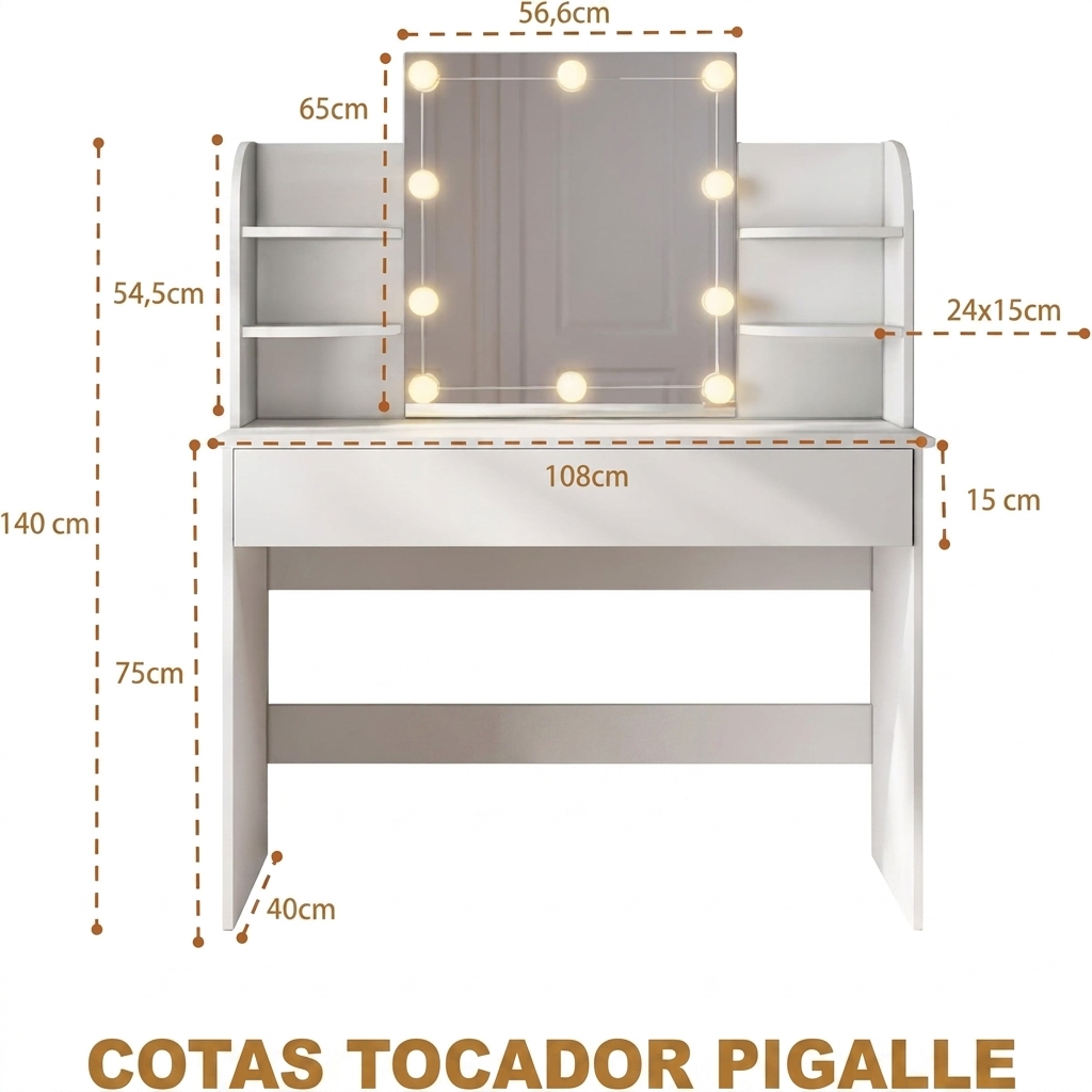TOCADOR PIGALLE BLANCO
