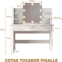 TOCADOR PIGALLE BLANCO