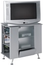 MESA DE TV RETRO PLATA