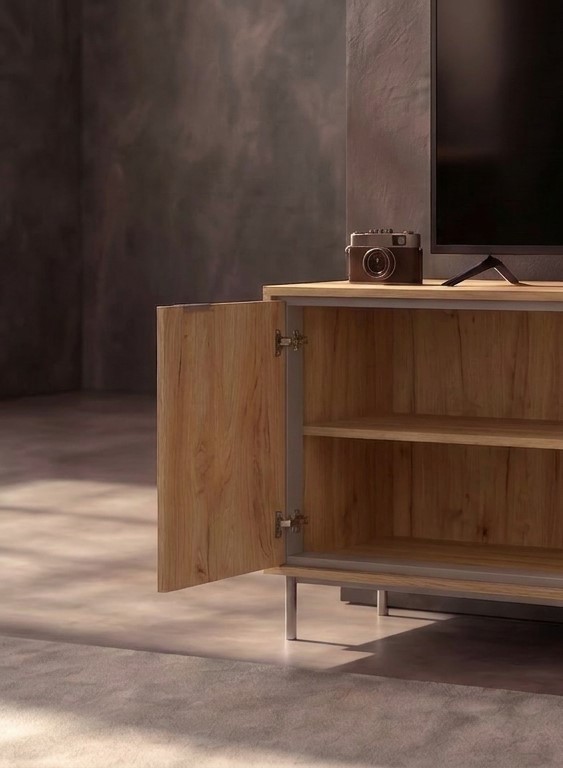 MESA TV SFORZA ROBLE NATURAL