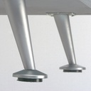 MESA DE TV RETRO PLATA