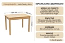MESA EXTENSIBLE SFORZA ROBLE NATURAL