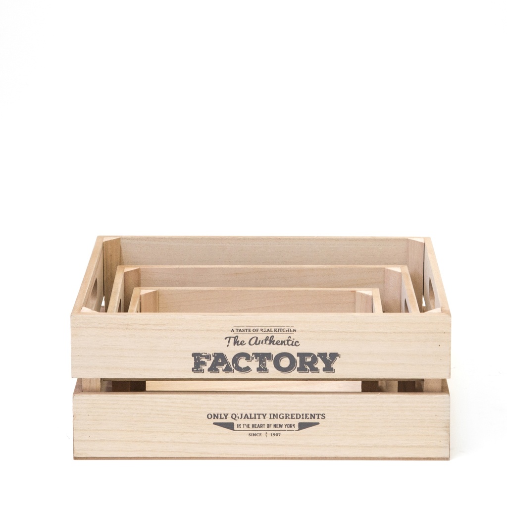 SET 3 CAJAS FACTORY