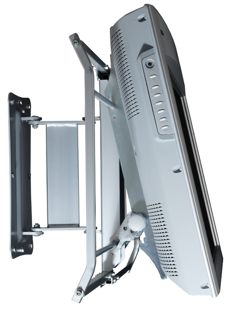SOPORTE LCD/PLASMA 26"-60". VESA 800x400. PLATA.  INCLINABLE (27)