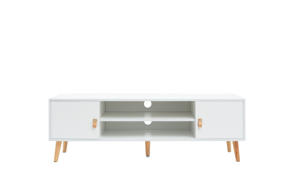 MESA TV ANZIO BLANCA TIRADOR PU