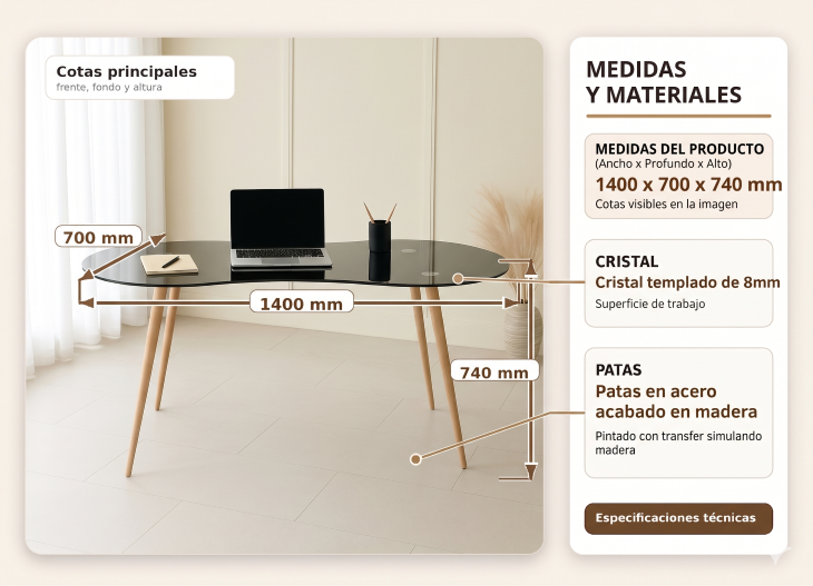 MESA ESCRITORIO SKAT NEGRO