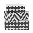 SET 3 CAJAS MADERA PATTERN