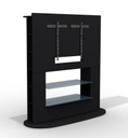 MESA TV MURAL NAIRE 1350x1429x525mm