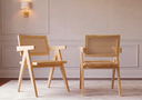 PACK DE 2 SILLAS COLUMBUS ROBLE MIEL