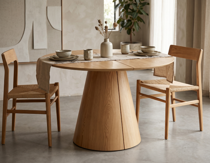 [HT451-RM] MESA EXTENSIBLE DAYTON ROBLE MIEL