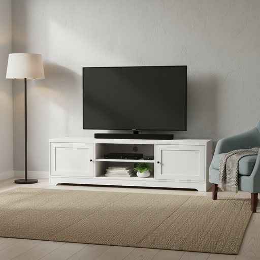 [HM556-B] MESA TV OTTAVIA BLANCA