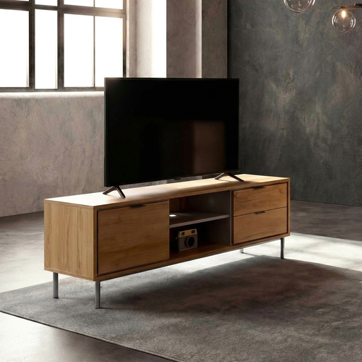[HM320-ASR] MESA TV SFORZA ROBLE NATURAL