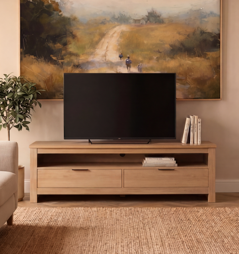 [HM330-RC] MESA TV DUOMO ROBLE CALIDO